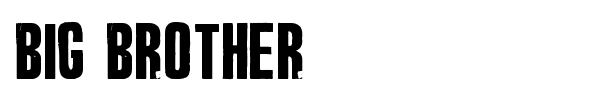 Big Brother font preview